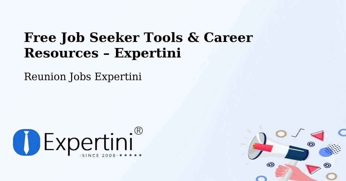 Free Job Seeker Tools & Career Resources – La Trinité - La Trinité, Reunion Jobs Expertini